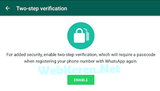Meningkatkan Keamanan WhatsApp 2 step Verification