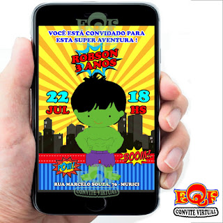 Convite Virtual Hulk Baby 2, #convitevirtual, #conviteinfantil, #convitevirtualinfantil, #hulk, #convitevirtualhulk, #convitehulk, #convitedigitalhulk, #conviteparacrianca, #convitedigital, #convitepersonalizado