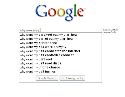 google search fails. Google search FAIL!