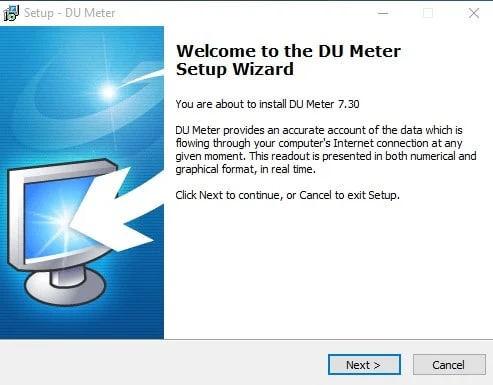 Install Wizard DU Meter