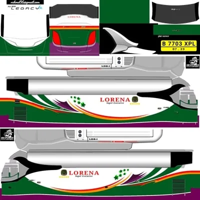 Livery Bussid Arjuna XHD Original Lorena