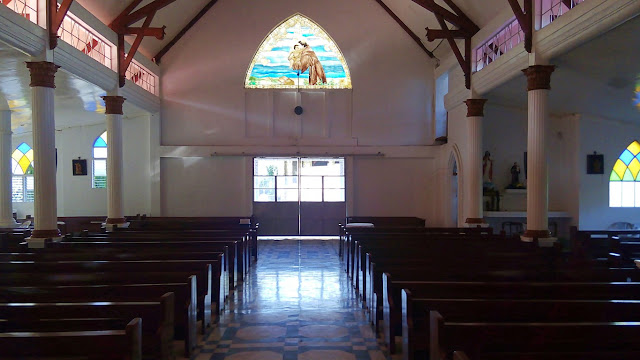 "priest's view" (view from altar to entrance) of St. Anthony of Padua Church in Anahawan Southern Leyte
