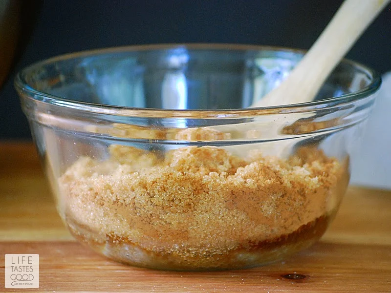 Pumpkin Streusel Squares | by Life Tastes Good are easy to make from a box of Spice Cake Mix I dressed up with creamy pumpkin puree and a sweet cinnamon and brown sugar streusel running through them. There is also a secret ingredient you don't normally find in baked goods that make these pumpkin squares super moist! You don't have to be a skilled baker to make these scrumptious squares, but everyone will think you are! #TasteTheMiracle #ad