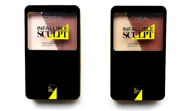 L'Oreal Infallible Sculpt Contouring Palettes Swatched and Reviewed