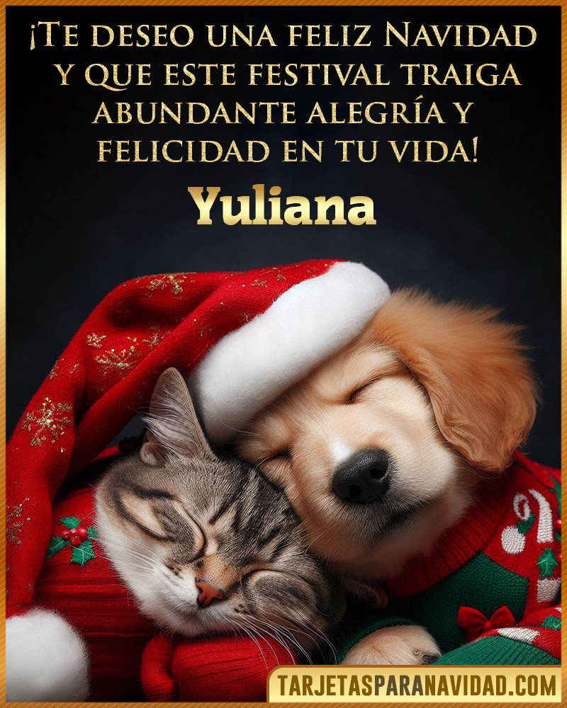 Postales de navidad para Yuliana