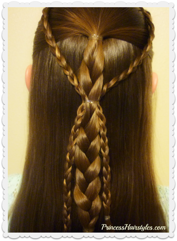 Quick and Easy Hairstyle For School - Simple Gathered Braids