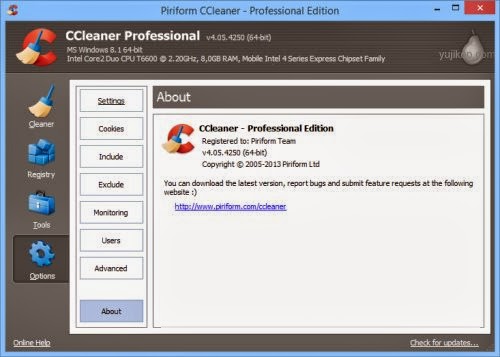 CCleaner Professional v4.05 License Key LEGAL