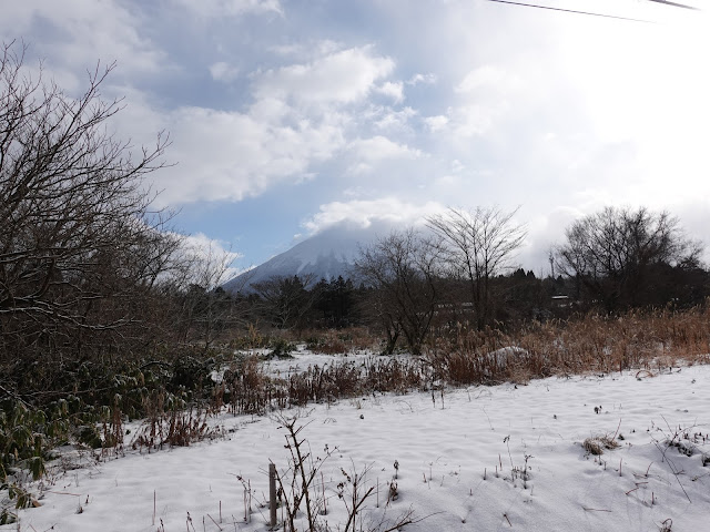 鳥取県道52号岸本江府線　大山の眺望