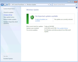 how to Turn Off  Automatic Updates in Windows 7  Change settings