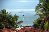 Negombo - Blick vom Hotel an den Strand