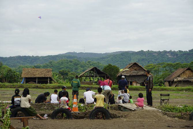 Area wisata Bulak Wajan yang ramai oleh pengunjung