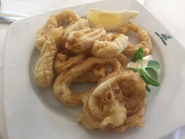 Calamares a la romana del restaurante casa Borras