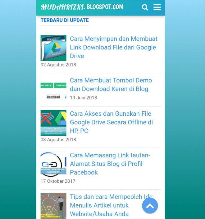 Cara Memasang Widget Postingan Terbaru berGambar berikut tanggal lengkap dan cuplikan di Blog