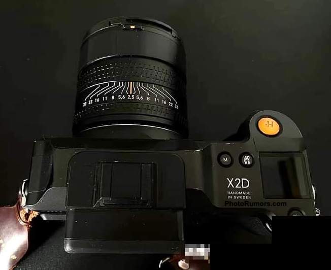 Hasselblad X2D, вид сверху