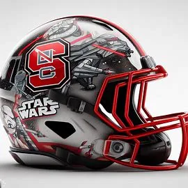 NC State Wolfpack Star Wars Helmet