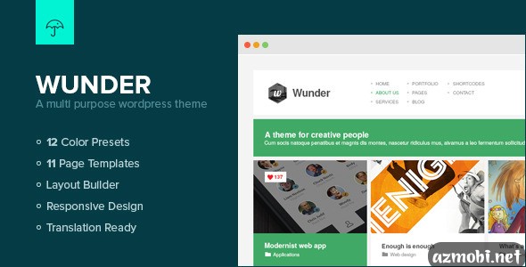 Wunder - Multi Purpose Wordpress Theme