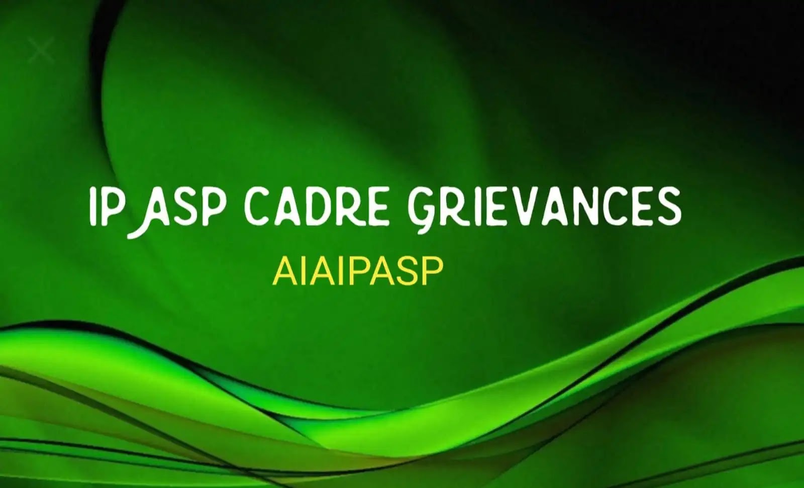 Grievances of IP ASP Cadre | Cadre Restructure, Grant of Non Functional Grade Pay (NFG), Promotion of Group B Cadre