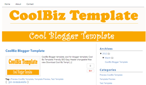 template SEO Friendly CoolBiz Blogger