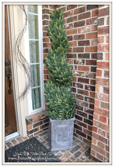 Topiary- Ceramic Planter-From My Front Porch To Yours