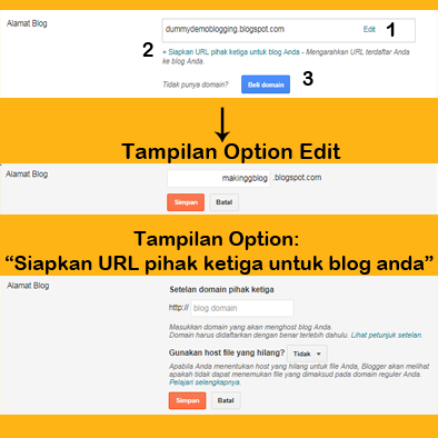 bagaiman mengatur setting dasar URL alamat blog pada blogspot