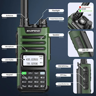 Walkie talkie parts and functions