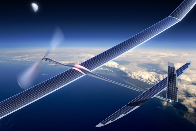 Cai avião movido a energia solar do Google 