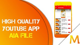 High Quality YouTube App Free Aia File Platform Kodular || Techno Mitr ||