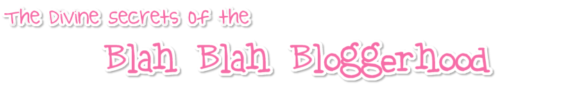 Divine Secrets of the Blah Blah Bloggerhood