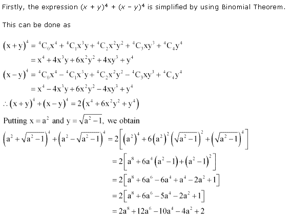 Solutions Class 11 Maths Chapter-8 (Binomial Theorem)Miscellaneous Exercise