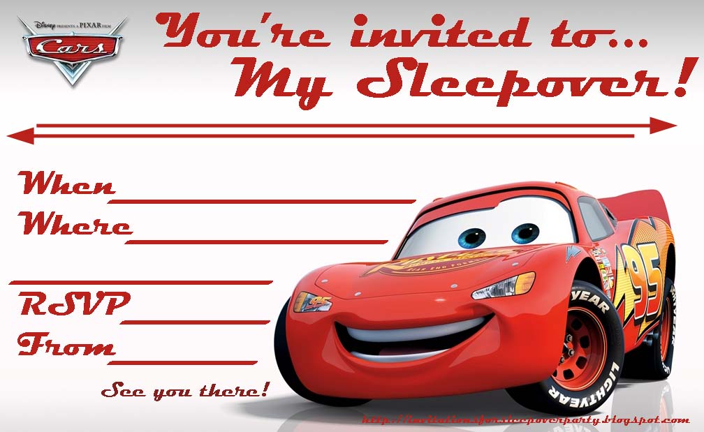 Birthday Invitation Template Trucks And Cars Free ...