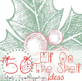 Over 50 Elf On The Shelf Ideas PLUS a Calendar Download & Printables {Domestic Femme} #ElfOnTheShelf #ElfOnTheShelfIdeas #Idea #Nice #Naughty #Good #Bad #Boys #Girls #Printable #Calendars #Picture #Pictures #Photo #Photos #Coloring #Christmas #Holiday #Holidays #Traditions #Tradition #Elves #Activity #Activities #Kids #Minecraft #Creeper #Funny #Mischievous #A #Kids #Toddlers #Quick #Easy #Younger #Older #Arrival #Hiding