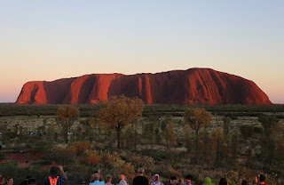 Uluru - Ayers Rock at sunset