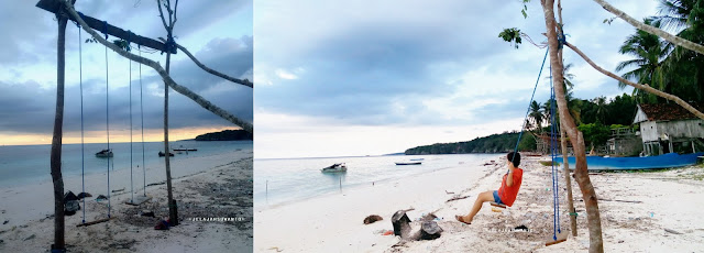 Pantai Mandala Ria: Ayunan menghadap lautan +fotojelajahsuwanto
