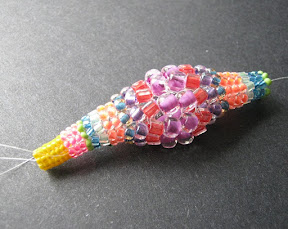 One Completed Herringbone Bobble