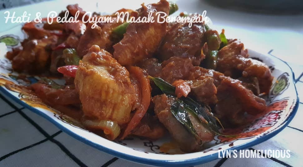 Hati Dan Pedal Ayam Masak Berempah Lyn S Homelicious