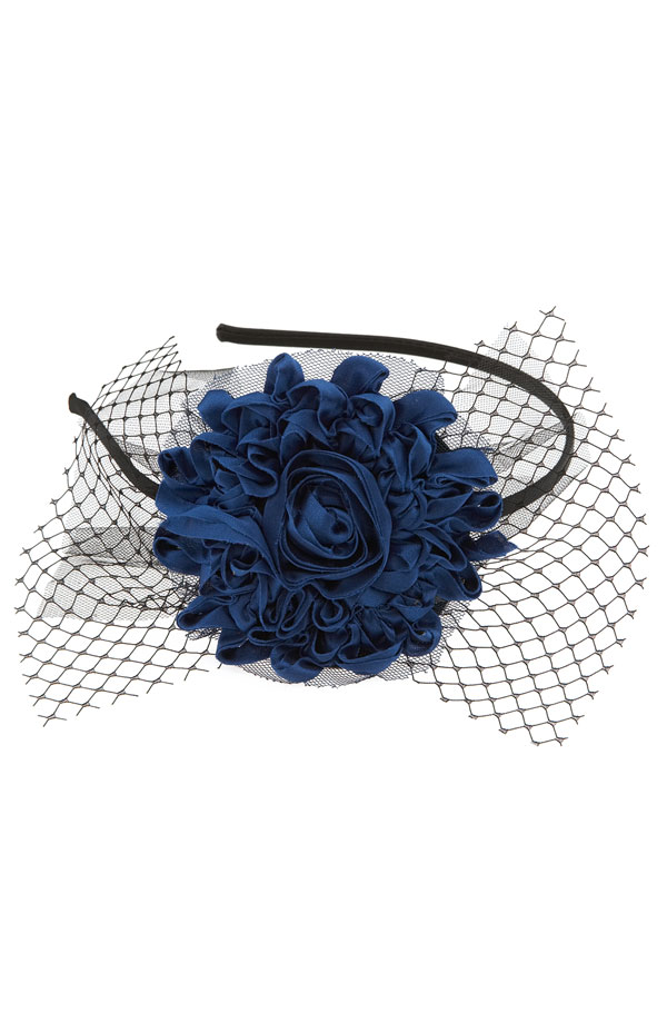Cara Accessories Unforgettable Rose Headband in blue Nordstrom