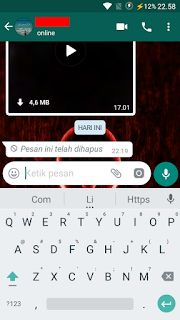 Cara Mengetahui Isi pesan WhatsApp yang telah dihapus oleh teman
