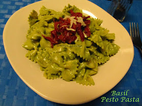 Basil Almond Pesto Pasta | Step wise pictures