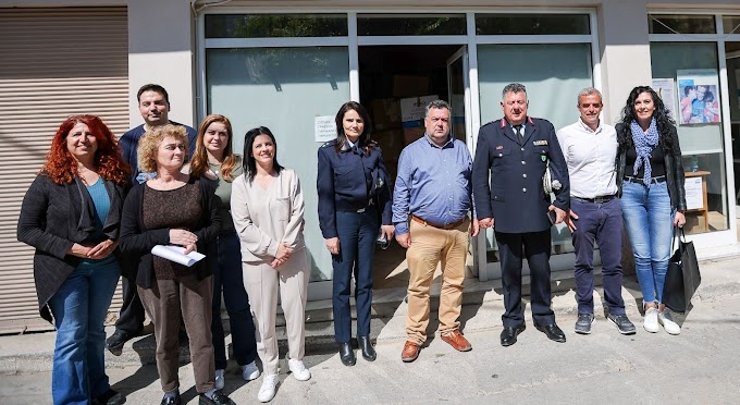 Δωρεά ρουχισμού στον Σύνδεσμο Κοινωνικής Προστασίας και Αλληλεγγύης παρέδωσε ο Γενικός Περιφερειακός Αστυνομικός Διευθυντής Β. Αιγαίου Μιχαήλ Σεβδυνίδης