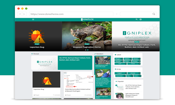 Igniplex Premium Blogger Template