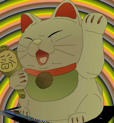 cat of maneki neko welcome