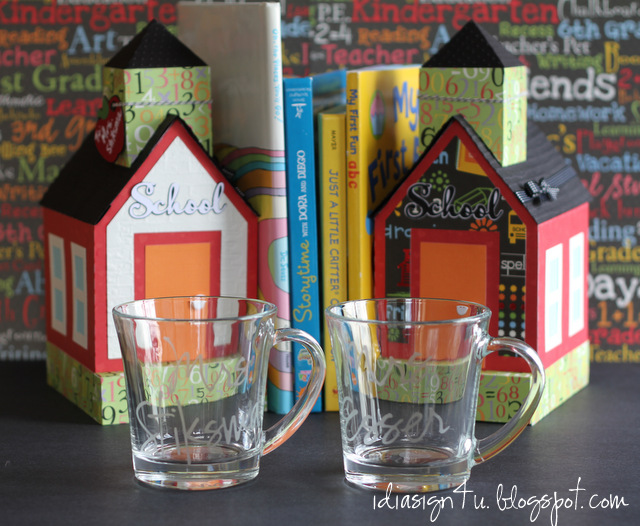 3D Paper School House Treat Boxes for Teachers | SVGCuts by ilovedoingallthingscrafty.com