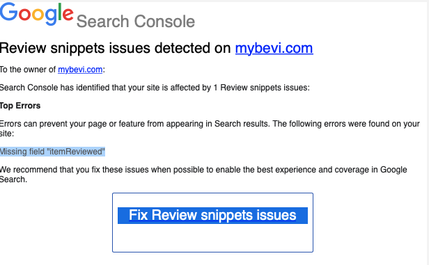 How to resolve the issue in Shopify "Review snippets"