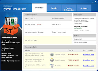 Uniblue SystemTweaker 2013 v2.0.7.0