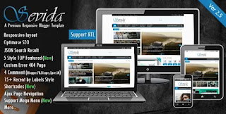  Sevida Merupakan template blogger premium [free] Sevida v.2.5 Template Blogger Premium Terbaru