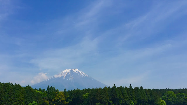 ブルスカの時に見たキャンプ場からの富士山