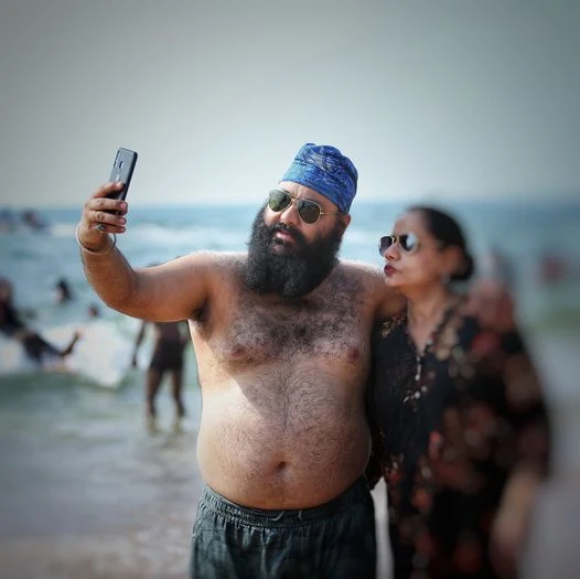 Tourists at the beach, Goa, by Arun Punalur