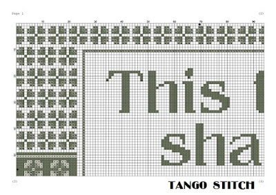 This too shall pass motivational quote cross stitch pattern