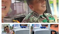 Patroli Jumat AKBP Adjie Naik Kendaraan Antik Bersama Dandim 1404 Pinrang