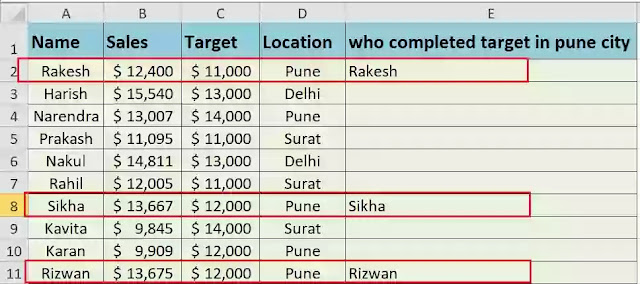 and function in excel in hindi , if and function in excel in hindi